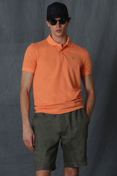 Lufian Laon Smart Erkek Polo Tişört Turuncu