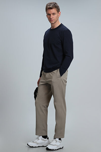 Lufian Ανδρικό μακρυμάνικο μπλουζάκι Merlin Navy Blue