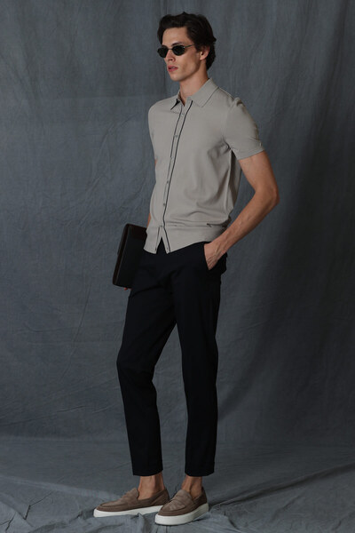Lufian Aden Smart Erkek Chino Pantolon Slim Fit Lacivert