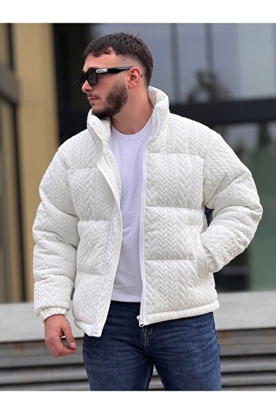 KINGAF ERKEK DİK YAKA KIŞLIK ÖRME MONT