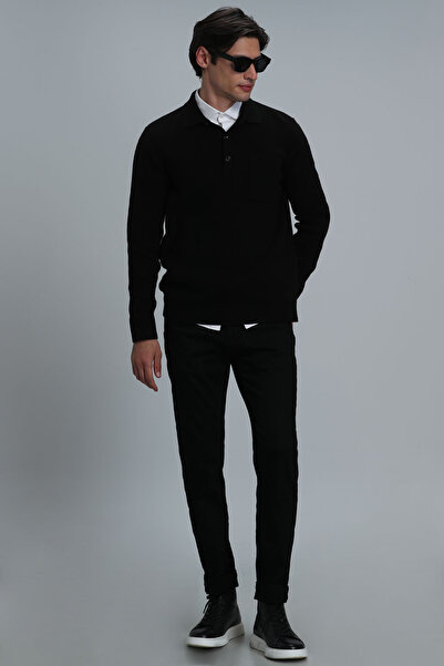 Lufian Ανδρικό παντελόνι Anton Smart Jean Slim Fit Μαύρο