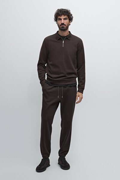 Massimo Dutti Pamuk karışımlı jogger fit pantolon