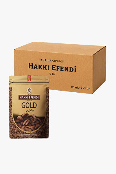 Hakkı Efendi قهوة ذهبية 1 علبة 75 جرام (12 قطعة)