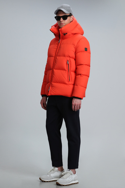 Lufian Tommy Kaz Tüyü Erkek Mont Turuncu