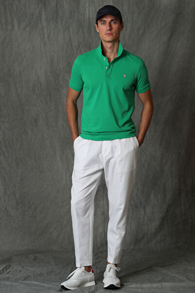Lufian Laon Smart Men's Polo T-Shirt Light Green