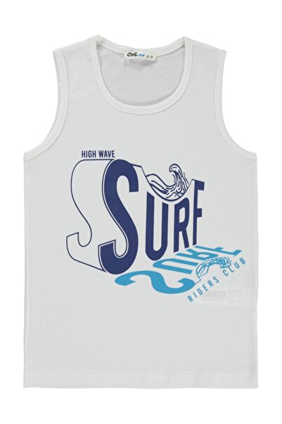 Civil Boys Surf Printed 6-9 Years Old T-Shirt - White 9-10 Years Old