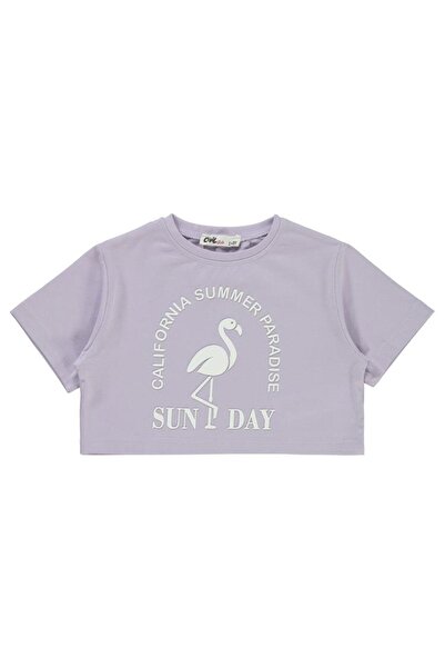 Civil Girls Μπλουζάκι με στάμπα φλαμίνγκο για 2-5 ετών - Λιλά 4-5 ετών