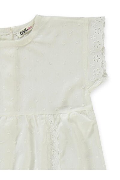 Civil Girls Lace Sleeve 2-5 Years Old Set - Ecru5-6 Years Old