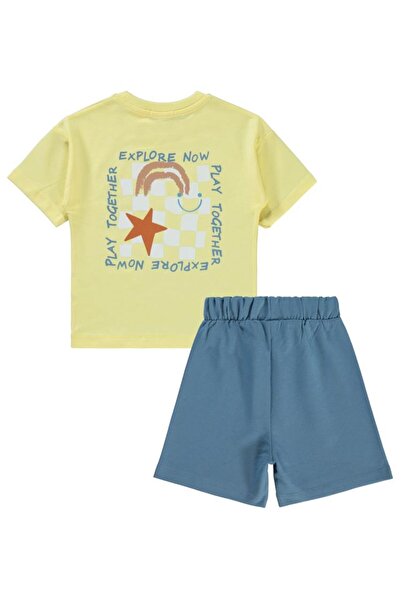 Civil Boys Dama Printed 2-5 Years Old Set - Yellow2-3 Years Old