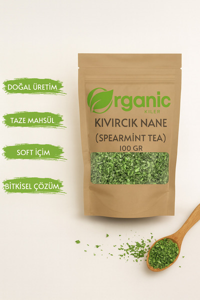 Organik Kiler Doğal Kıvırcık Nane Çayı - Spearmint Tea 100gr - Katkısız & %100 Doğal - Pcos & Mide Dostu