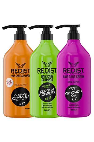 Redist Keratinli Saçlar Için Şampuan Bakım Serisi 3'lü Bakım Set