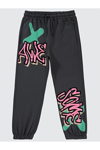 Civil Girls Pantaloni de trening pentru fete 6-9 ani afumati