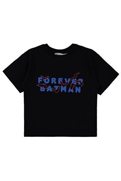 Batman Boy's T-Shirt 6-9 Years Black