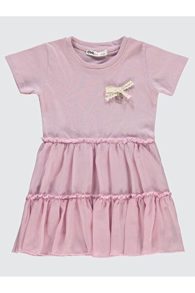 Civil Girls فستان للأعمار من 2 إلى 5 سنوات مع إكسسوارات مكشكشة - أرجواني للأع...