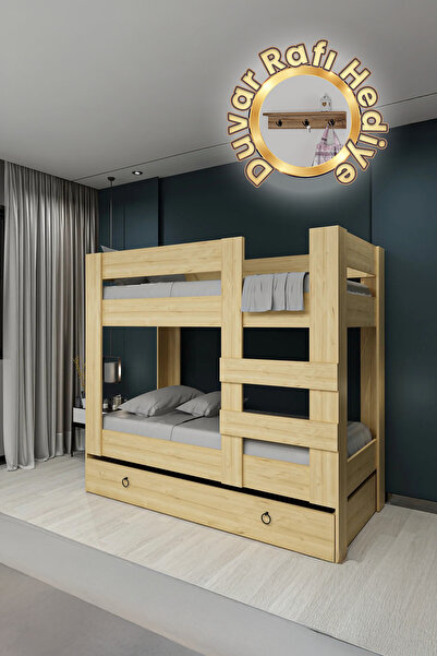 Ninnimo Genç Ranza 90x190 Yatak Uyumlu Yavrulu Safir Ranza