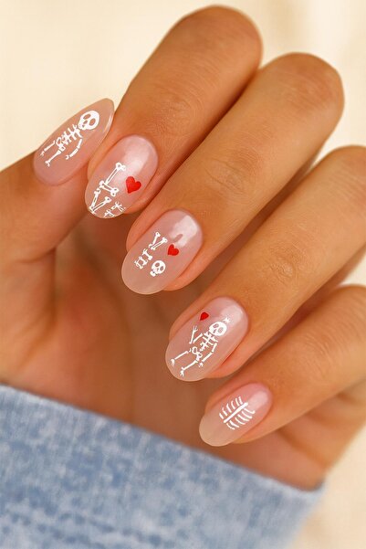 Flash Tattoos® Halloween Cadılar Bayramı Dokulu Tırnak Sticker Nail Art Süsü