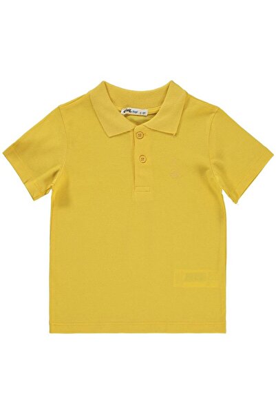 Civil Boys تي شيرت لاكوس مطرز بتصميم الإبحار للأعمار من 2 إلى 5 سنوات - أصفر ...