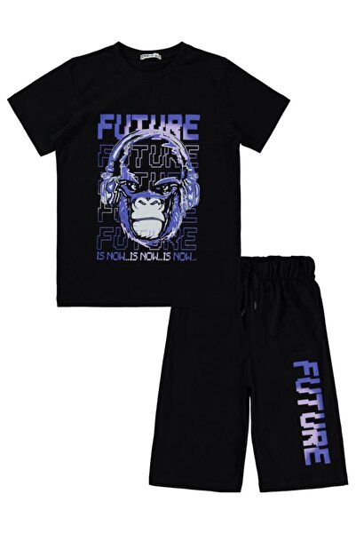 Civil Boys Future Printed 10-13 Years Old Pajama Set - Black11-12 Years Old
