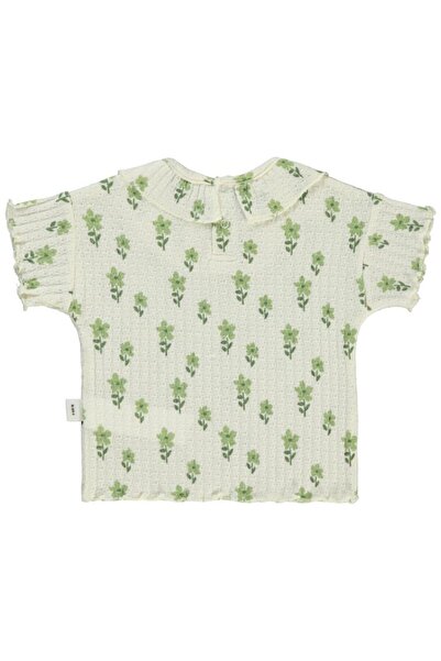 Civil Baby Flower Embroidered 6-18 Months T-Shirt - Beige 9-12 Months