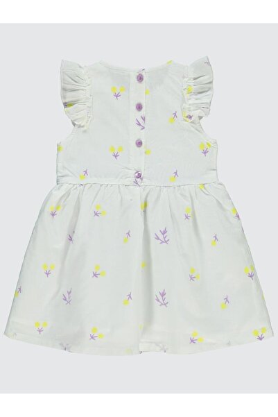 Civil Girls Flower Printed 2-5 Years Old Dress - Ecru3-4 Years Old