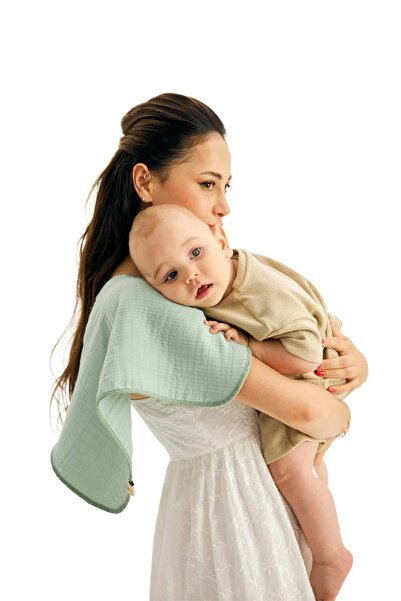 miniboni Emici Pamuklu 4’lü Müslin Bebek Omuz ve Ter Bezi Seti