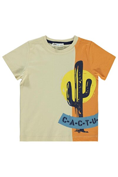 Civil Boys تي شيرت للأولاد 2-5 سنوات لون حجري