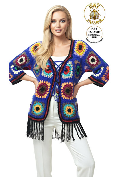 drt tasarım Li Women's Winter Combination Cardigan