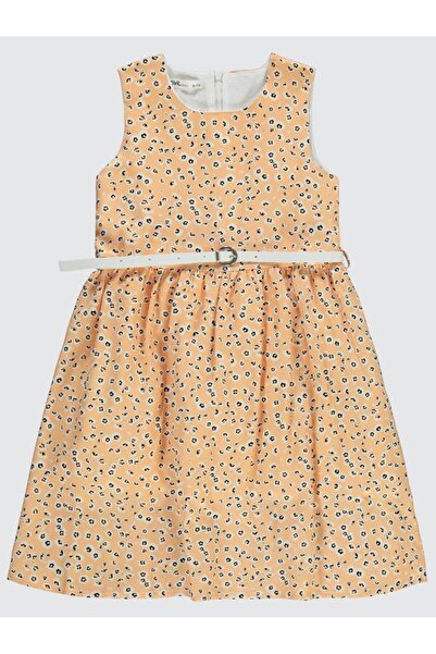 Civil Girls imprimeu leopard Rochie pentru 6-9 ani - Pudra 8-9 ani