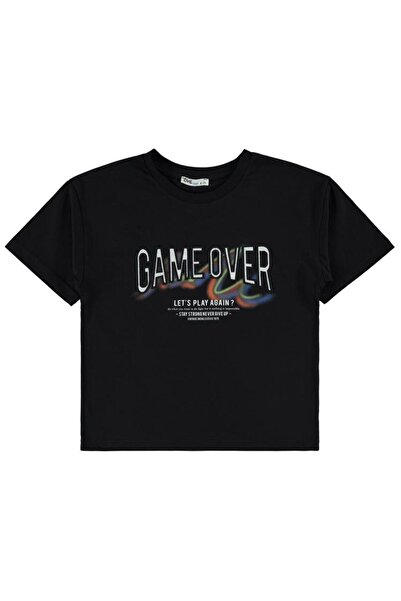 Civil Boys Μπλουζάκι για αγόρι 6-9 Χρόνια Μαύρο