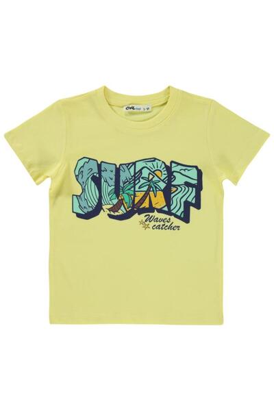 Civil Boys Surf Printed 2-5 Years Old T-Shirt - Yellow 3-4 Years Old