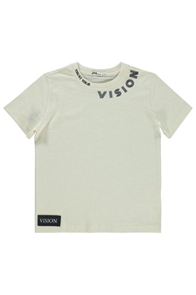 Civil Boys تي شيرت فيجن مطبوع للأعمار 10-13 سنة - لون الفيل الأبيض للأعمار 13-14 سنة