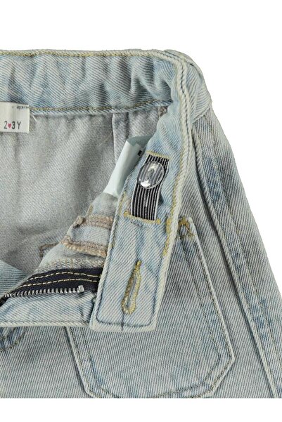 Civil Girls Önü Cepli 6-9 Yaş Pantolon - Mavi7-8 Yaş