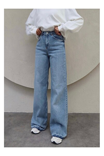 ESRAHELVACI Pantaloni de blugi cu picioare largi din lycra