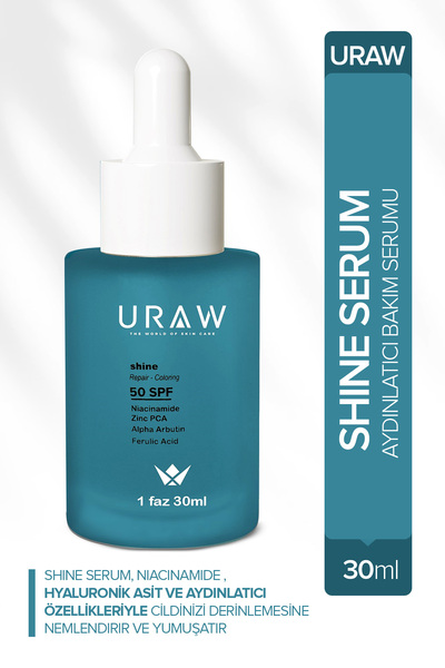 Uraw Shine Serum | Hyalüronic Asit Ve Niacinamide Içeren Cilt Aydınlatıcı Ve ...
