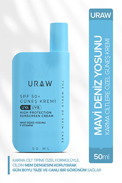 Uraw Mavi Deniz Yosunu (Karma Ciltlere Özel Nem Dengesini Koruyucu Ve Güneş K...