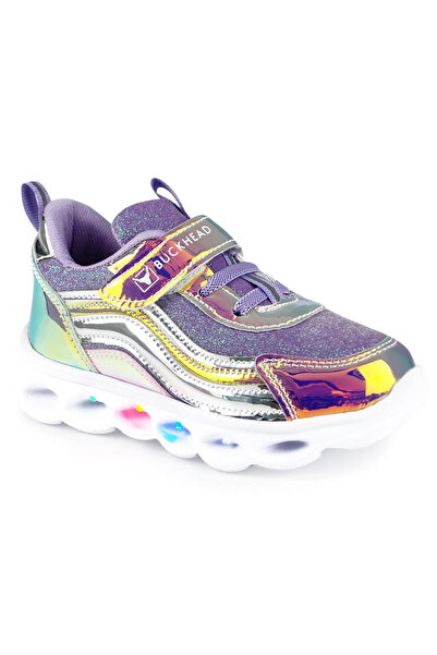 BUCKHEAD 4246 Trio Shiny Hologram Jr Sneakers Lilac