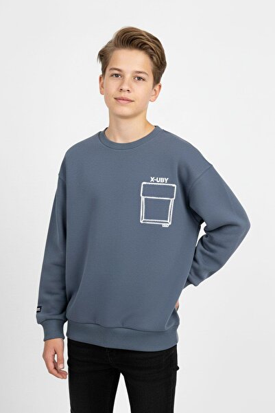 NEWKİDS Hanorac unisex pentru copii din bumbac imprimat cu buzunare supradime...