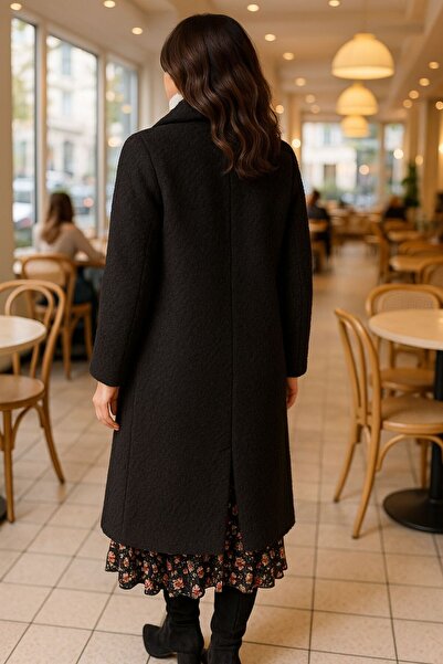 citycenterfashion Γυναικείο παλτό με μονό κουμπί που κλείνει boucle cty-şim- 245301