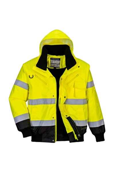 PORTWEST Reflective Work Safety Coat Double Color