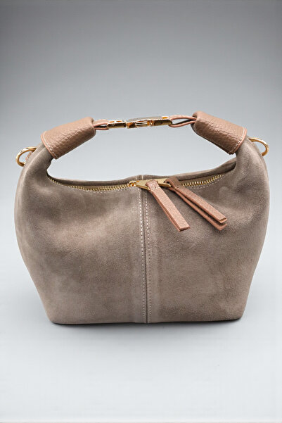HFKY Women's Mink Suede Bag. Suede Hand and Shoulder Bag.