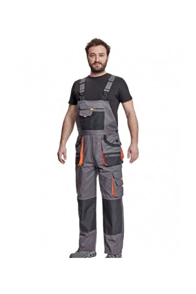 CERVA Carl Be Bahçıvan Tulum Gri-Siyah