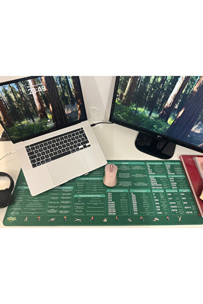 OEM Deskmat Mousepad Excel Cu Mirela, Formulas, Options and Shortcuts, Stitched Edges, 800 x 300 mm