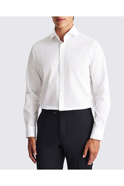 ilayda emir Men's White Cotton Shirt
