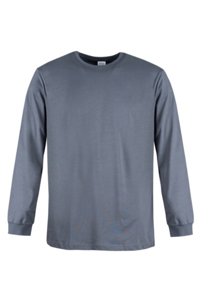 RELAXIA Ανδρικό μακρυμάνικο μπλουζάκι από χτενισμένο βαμβάκι