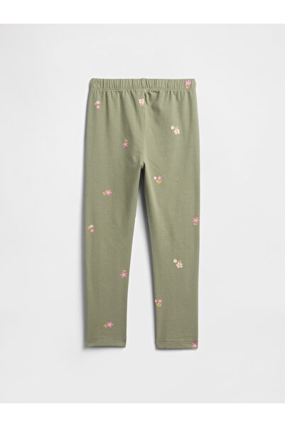 GAP Kız Bebek Yeşil Pull-On Stretch Jersey Tayt