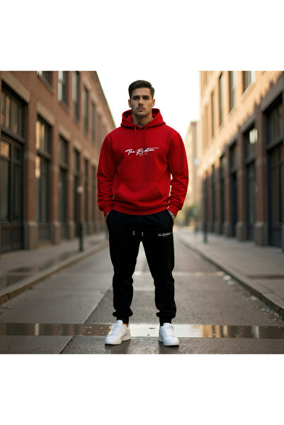 Shine Stone طقم بوسطن المطبوع بثلاث خيوط مع قلنسوة علوية وسفلية