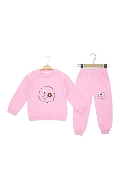 atabay Two-Strand Bottom-Up Set with Flower Accessories Pink