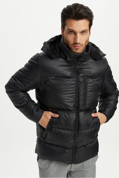 QAWWA Boys' Winter Puffer Jacket Heat-Retaining Thick Lined Water-Repellent Windproof Hooded Sports Jacket