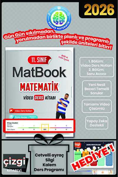 REHBER MATEMATİK YAYINLARI 11. Sınıf Matbook Video Ders Kitabı
