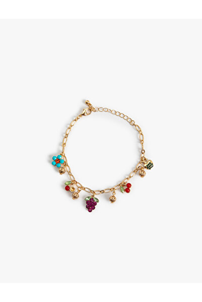 Koton Fruit Detailed Chain Bracelet - Dangle